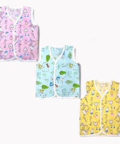 Muslin Front button Jabla - Color print - Pack of 3