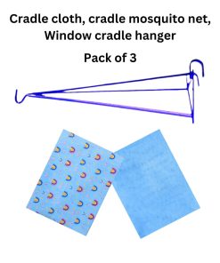 Window Cardle Hanger, Cardle Cloth, Cradle Mosquito Net ( Pack of 3 )