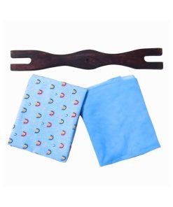 Cradle Cloth with Neem Wood Separator and Mosquito Net Pack of 3 Blue 0-2 Years